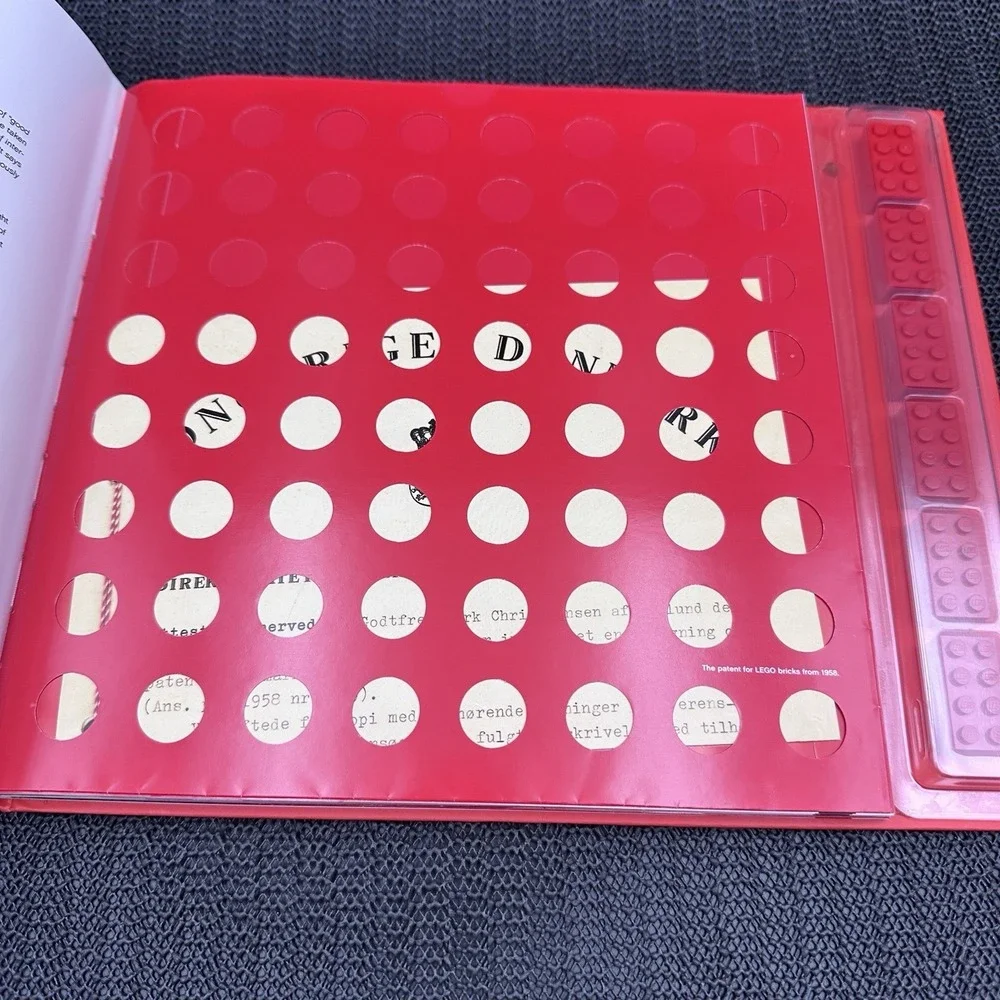 LEGO 50 Years of the LEGO Brick Hardcover Book w/ Commemorative LEGO Bricks 2008